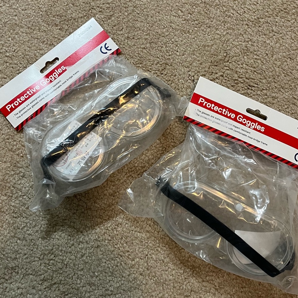 NWT Protective Goggles- set of two